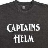 船长头盔 #褪色胶带标志长袖T恤