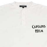 #HENLEY NECK MESH TEE
