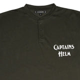#HENLEY NECK MESH TEE