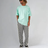#UP-TOWN CHECKER PANTS
