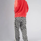 #UP-TOWN CHECKER PANTS