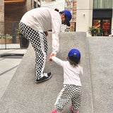 #UP-TOWN CHECKER PANTS