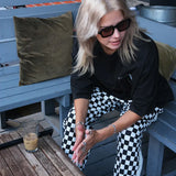 #UP-TOWN CHECKER PANTS