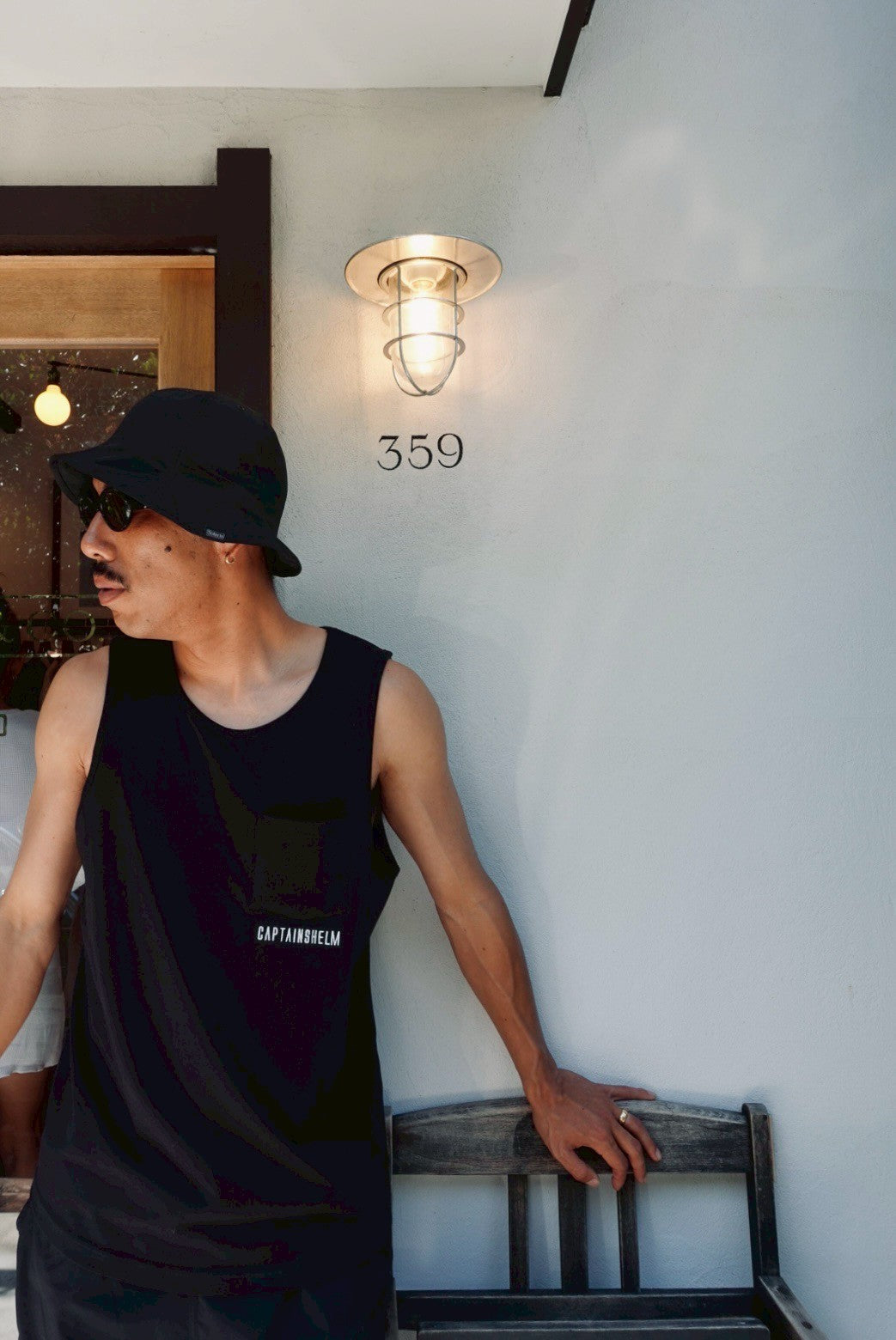 CAPTAINS HELM #LOGO POCKET TANK TOP